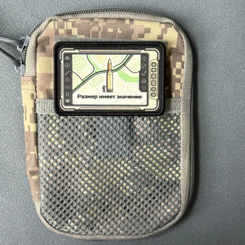 Parche táctico topo con velcro y diseño de bala para mochila - imagen 5