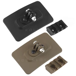 Adaptador base táctico para casco – Montaje fijo GoPro y linterna