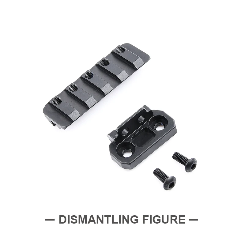 Soporte linterna táctica M300 M600 Picatinny MLOK airsoft - imagen 2
