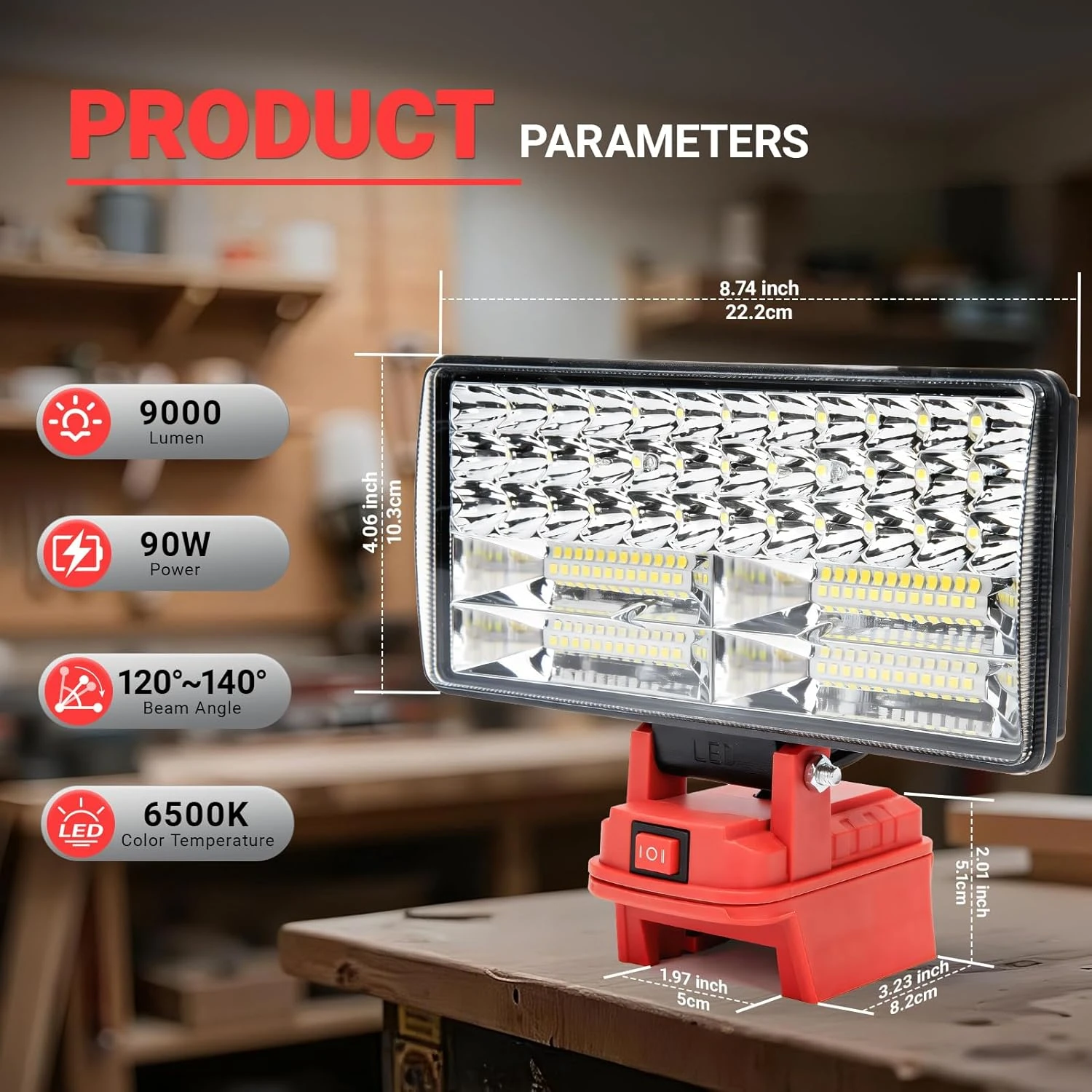 Milwaukee M18 lámpara de trabajo LED inalámbrica sin batería - imagen 4