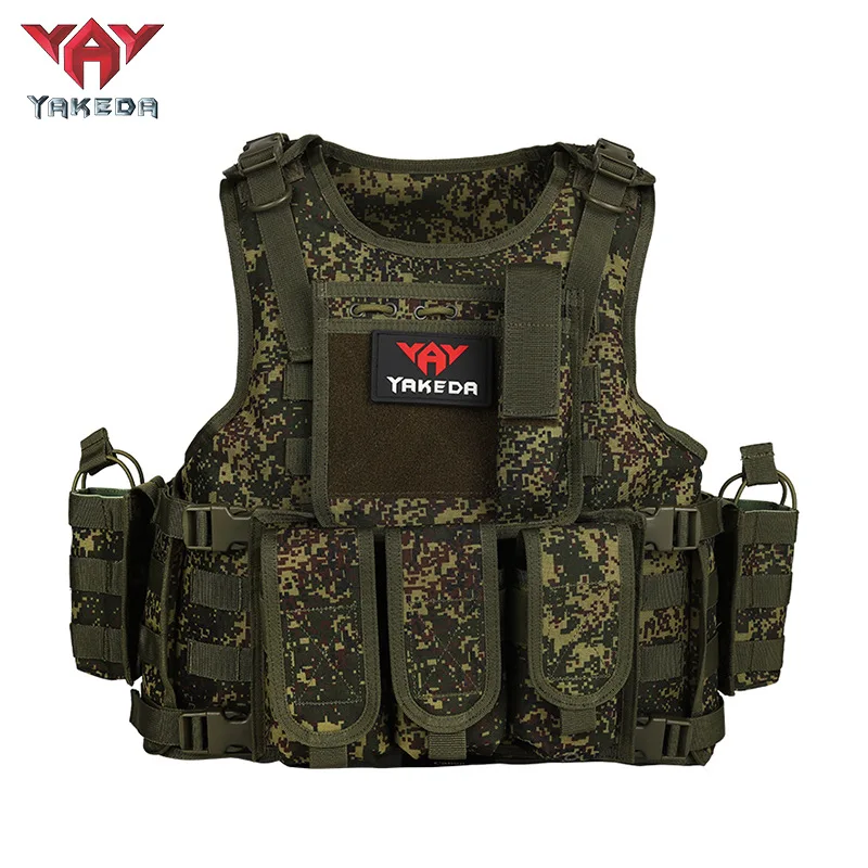 YAKEDA chaleco táctico Molle multifuncional – Bolsa de munición camuflaje