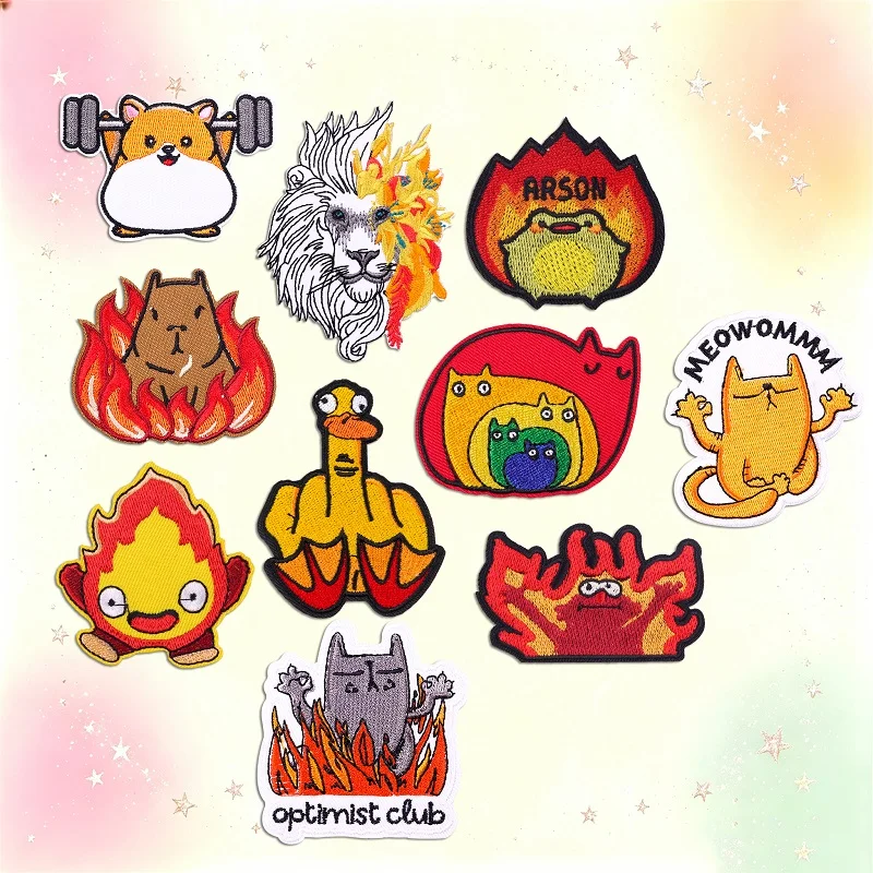 Parches termoadhesivos bordados gato rana pato – para coser o planchar - imagen 2