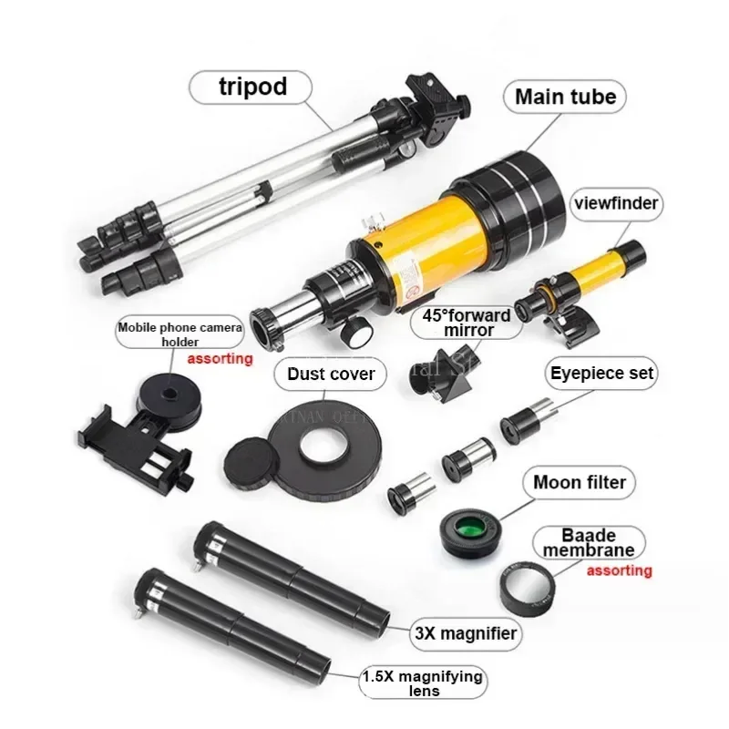 Monocular astronómico HD de largo alcance con zoom y visión nocturna - imagen 2