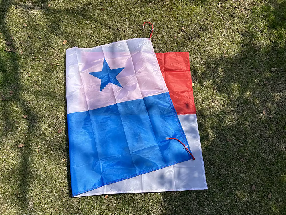 Bandera de Panamá tipo chal en poliéster para interior y exterior - imagen 2