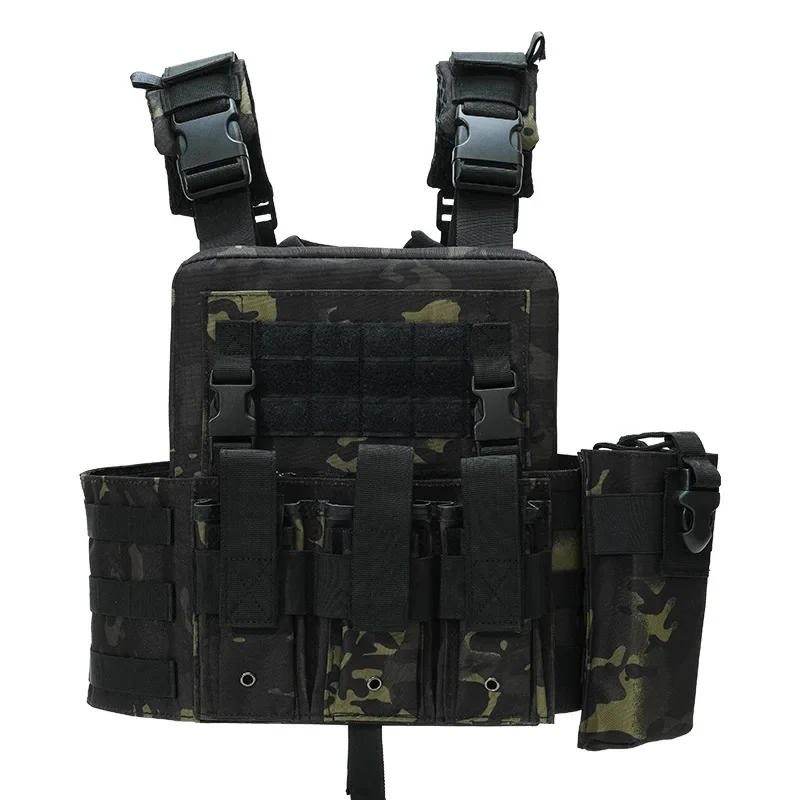 Chaleco táctico portaplacas Multicam, resistente al desgaste