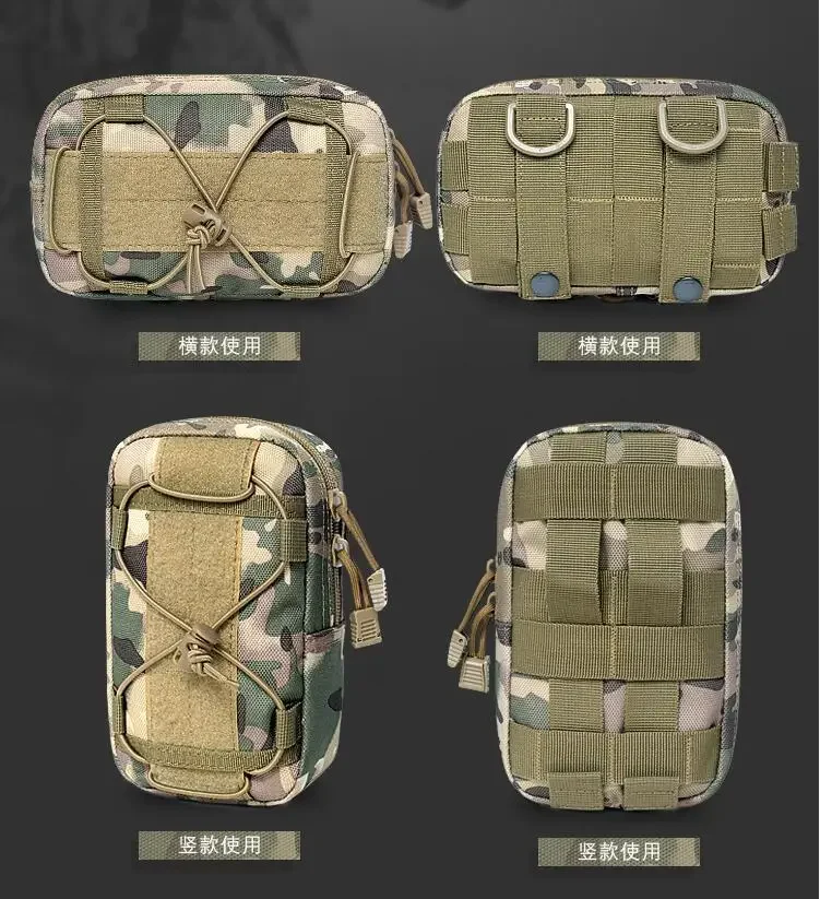 Bolsa táctica MOLLE de nylon 1000D con correa desmontable - imagen 5