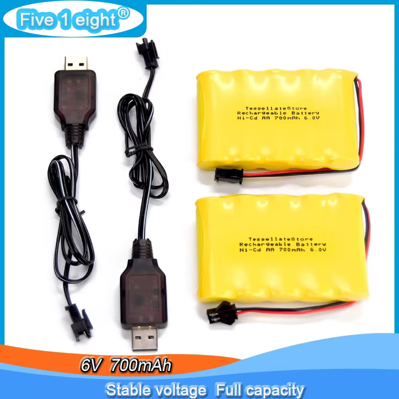 Batería Ni-CD 6V con diseño compacto