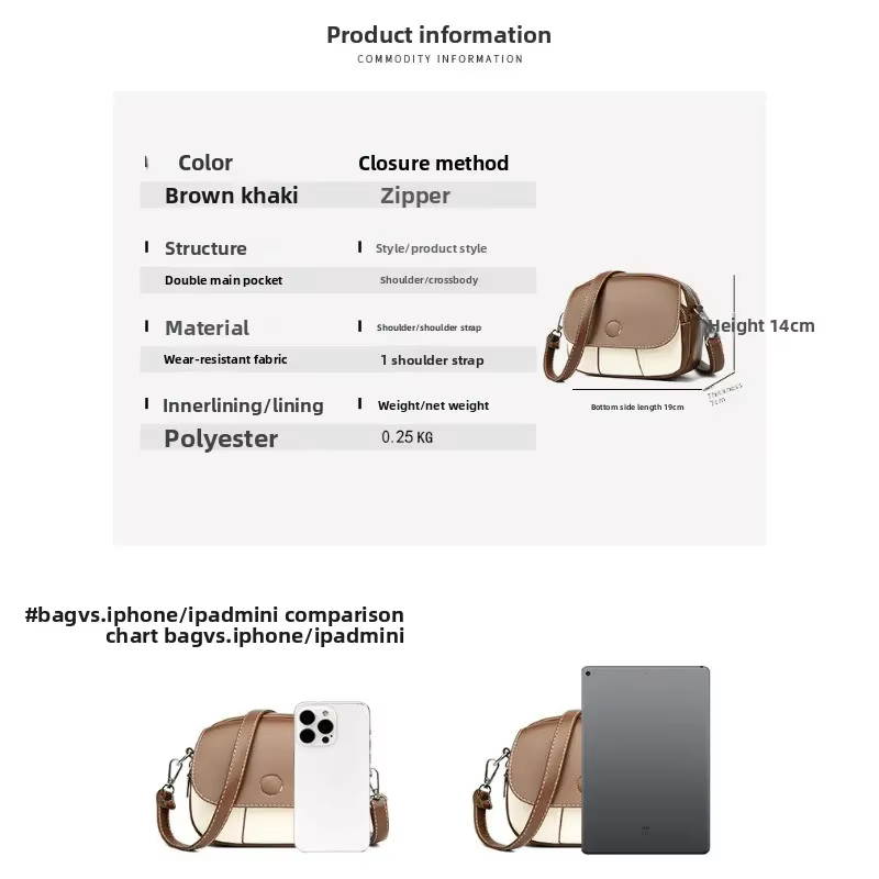 Bolsa bandolera táctica mini ripstop para mujer, MOLLE impermeable - imagen 4