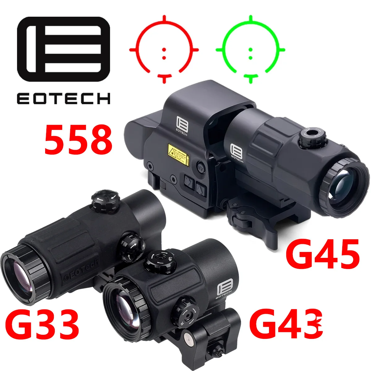 EOTech mira holográfica táctica de punto rojo con montaje Picatinny - imagen 3