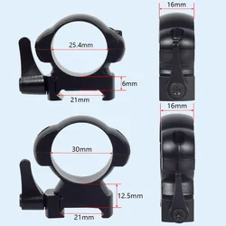 Anillo Picatinny para visor y linterna táctica rifle