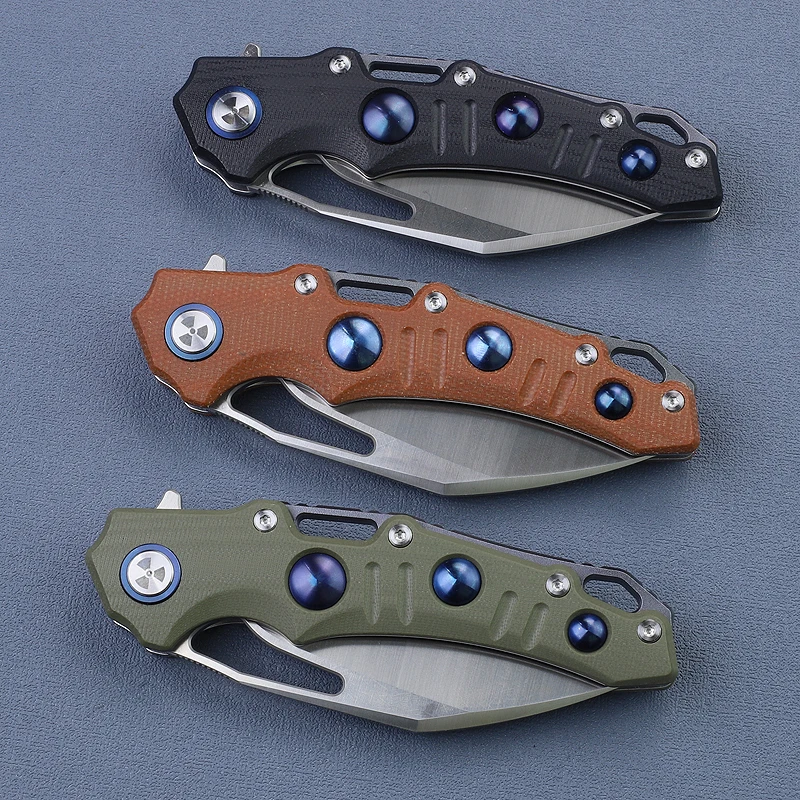 Flipper Zero cuchillo plegable táctico D2 Mikata para camping - imagen 4