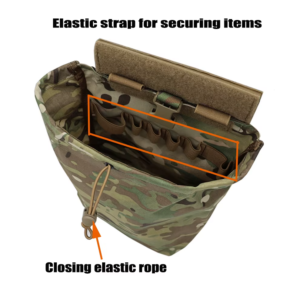 Bolsa táctica plegable de doble descarga para cinturón o chaleco - imagen 2