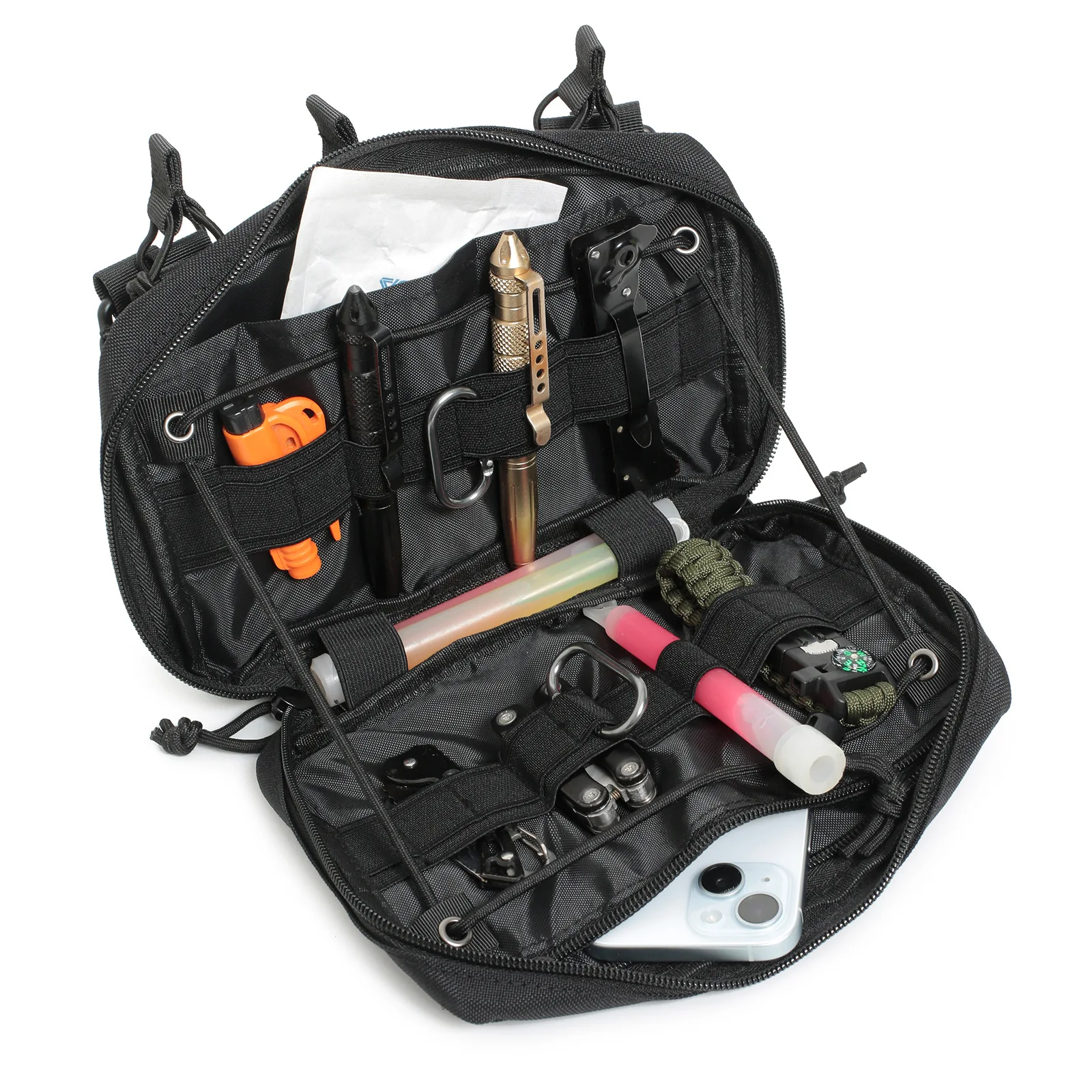 Bolsa táctica admin MOLLE para cargadores, herramientas y botiquín EMT - imagen 4