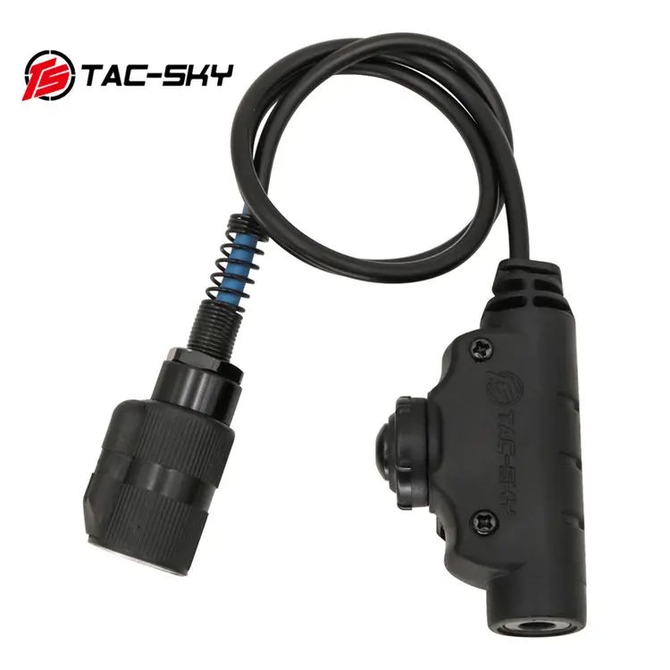 Conector PTT U94 V2 negro compatible con AN/PRC-152 y PRC-148