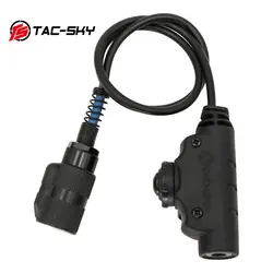 Conector PTT U94 V2 negro compatible con AN/PRC-152 y PRC-148