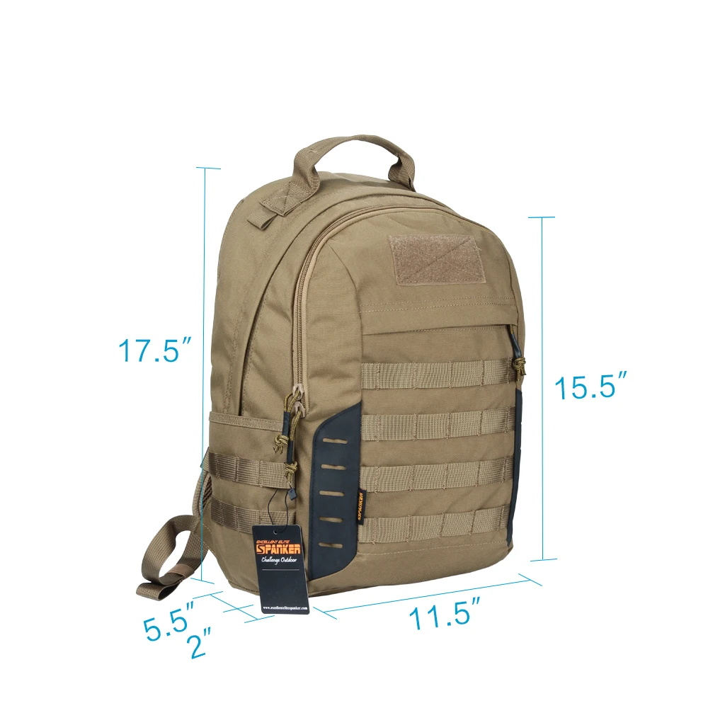 SPANKER Mochila táctica MOLLE ligera para camping y senderismo - imagen 3