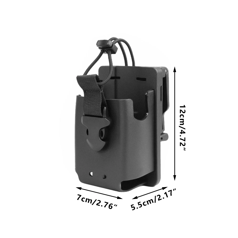 Bolsa táctica portaradio MOLLE con clip rápido – Funda walkie-talkie cinturón - imagen 3
