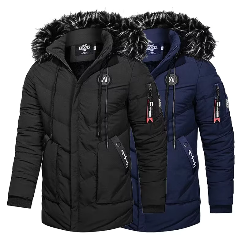 Parkas de invierno para hombre alta calidad chaqueta cortaviento - imagen 5