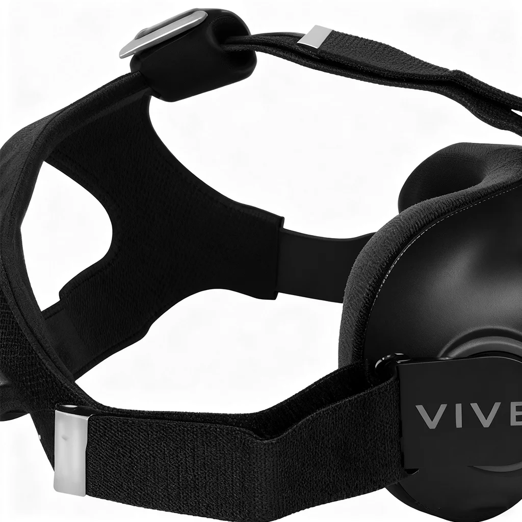 HTC VIVE Diadema VR de cuero transpirable negra, repuesto original - imagen 4
