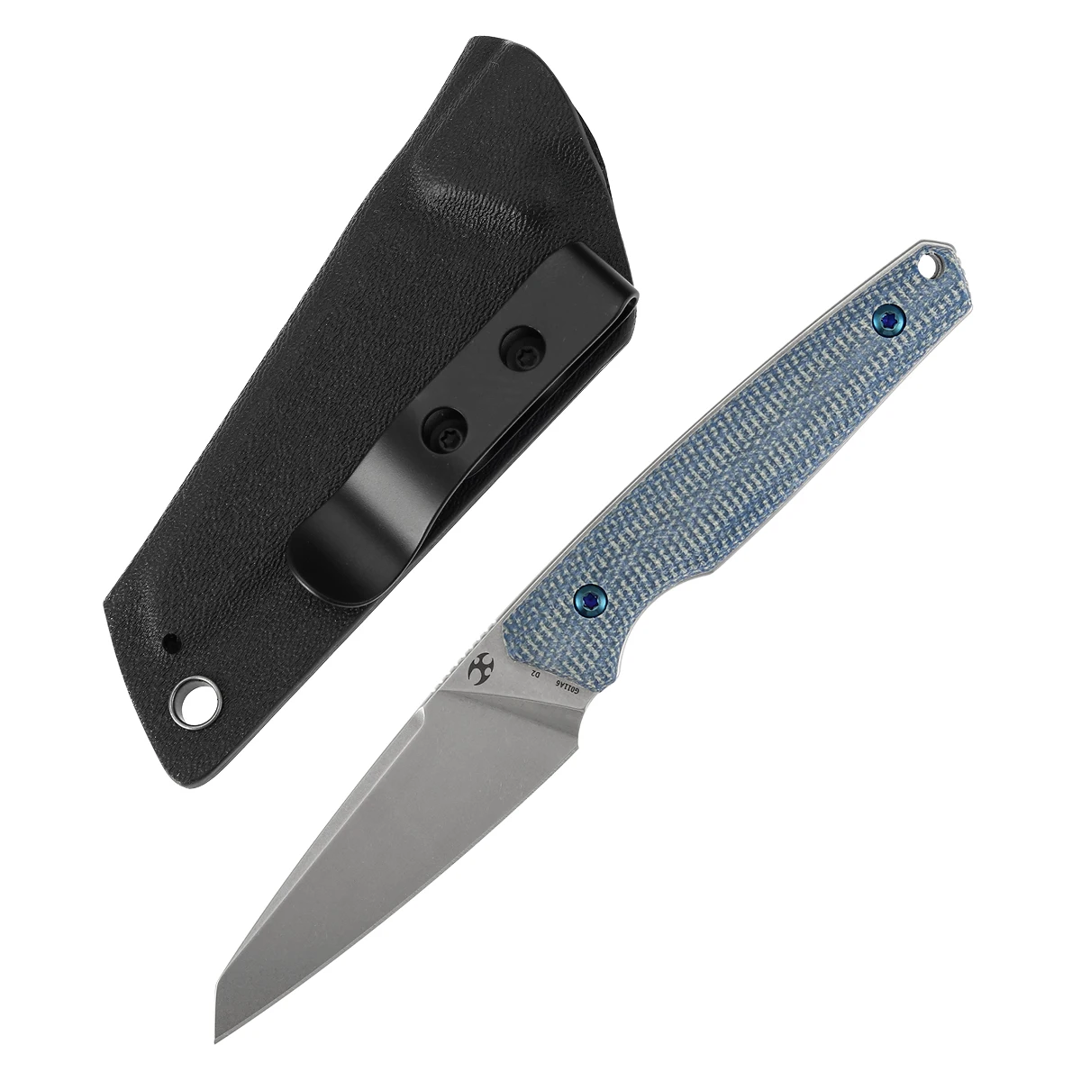 Kansept G011 Navaja táctica Damasco fibra carbono micarta - imagen 4