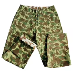 Pantalones HBT Segunda Guerra Mundial camuflaje doble cara vintage