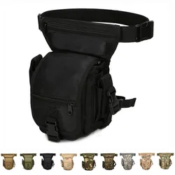 Bolsa táctica para pierna nailon impermeable, correa ajustable muslo
