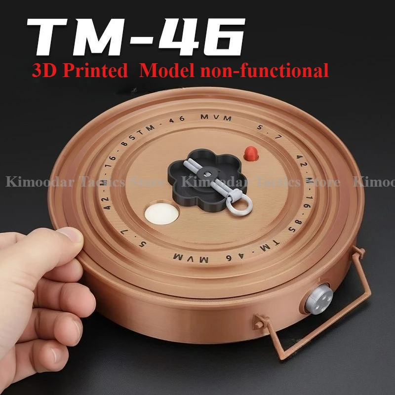 Mina antitanque TM46 impresa 3D para disfraz, solo exhibición - imagen 5