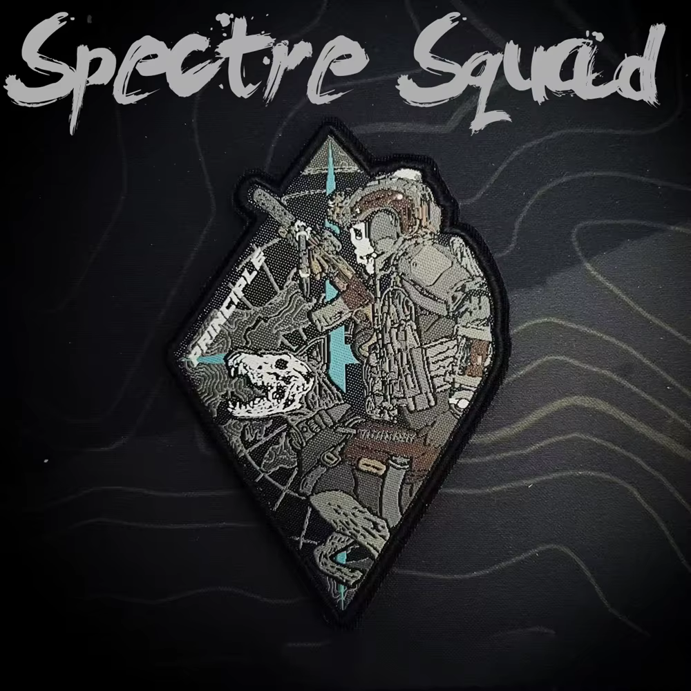 Parche Ghost Team K9 en prenda