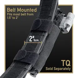Torniquete elástico con funda protectora para equipamiento táctico