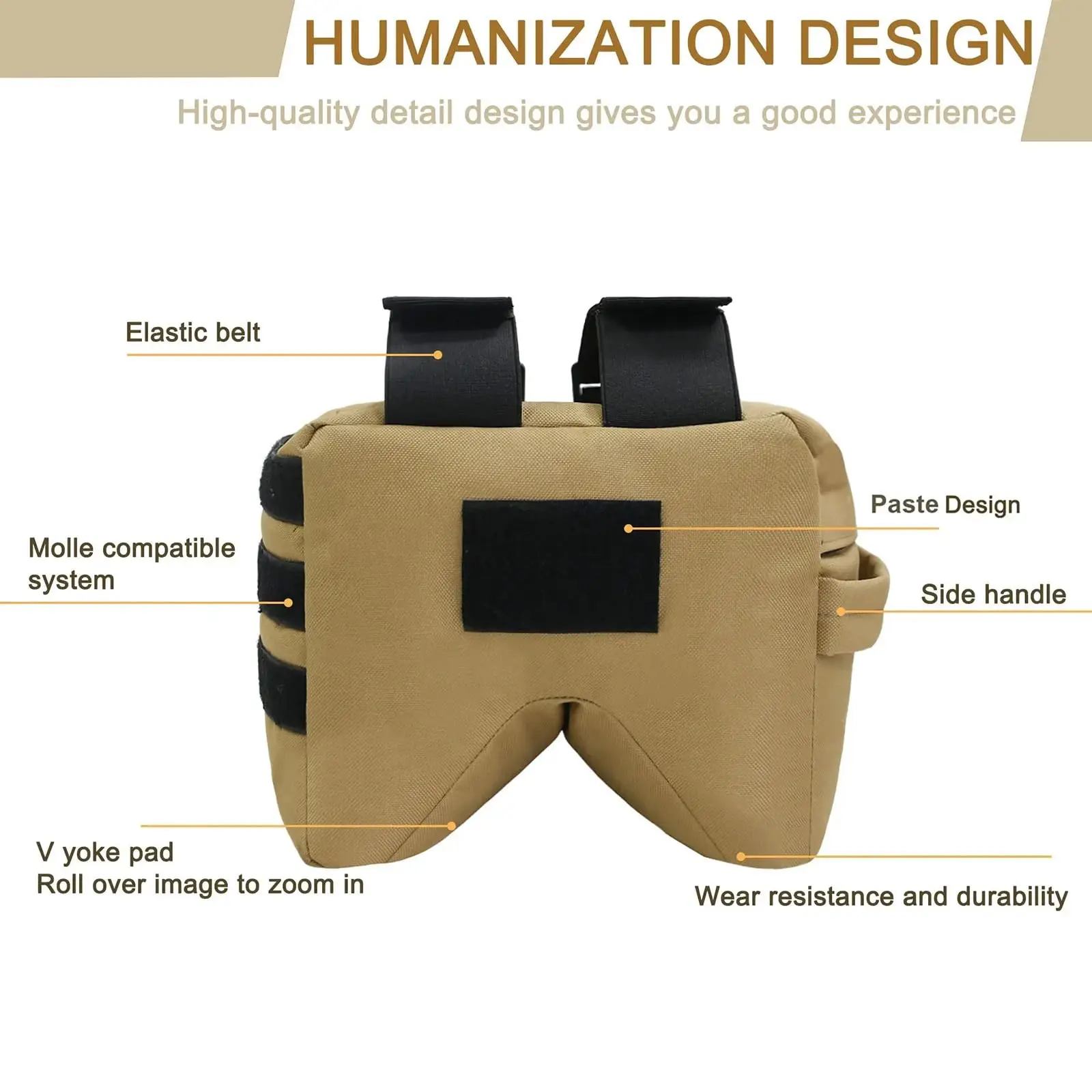 Bolsa de arena táctica para apoyo de pistola y rifle de tiro - imagen 3