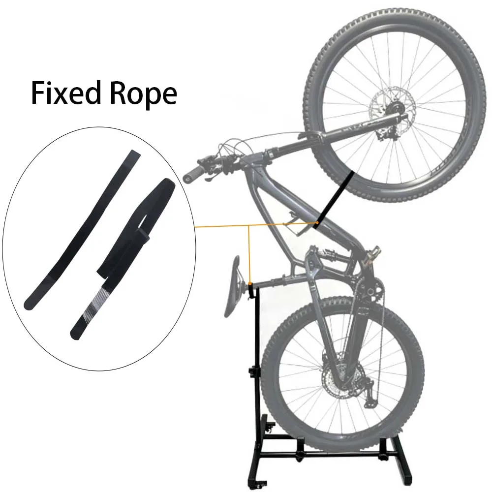 Soporte para bicicleta tipo L universal con ruedas metálicas - imagen 4