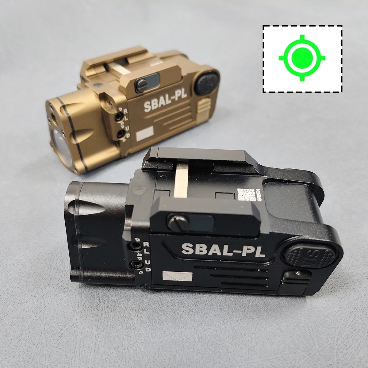 SBAL PL Linterna táctica con puntero láser rojo para exterior - imagen 3