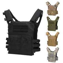 Chaleco táctico impermeable MOLLE – Portaplacas ligero regulable para campo