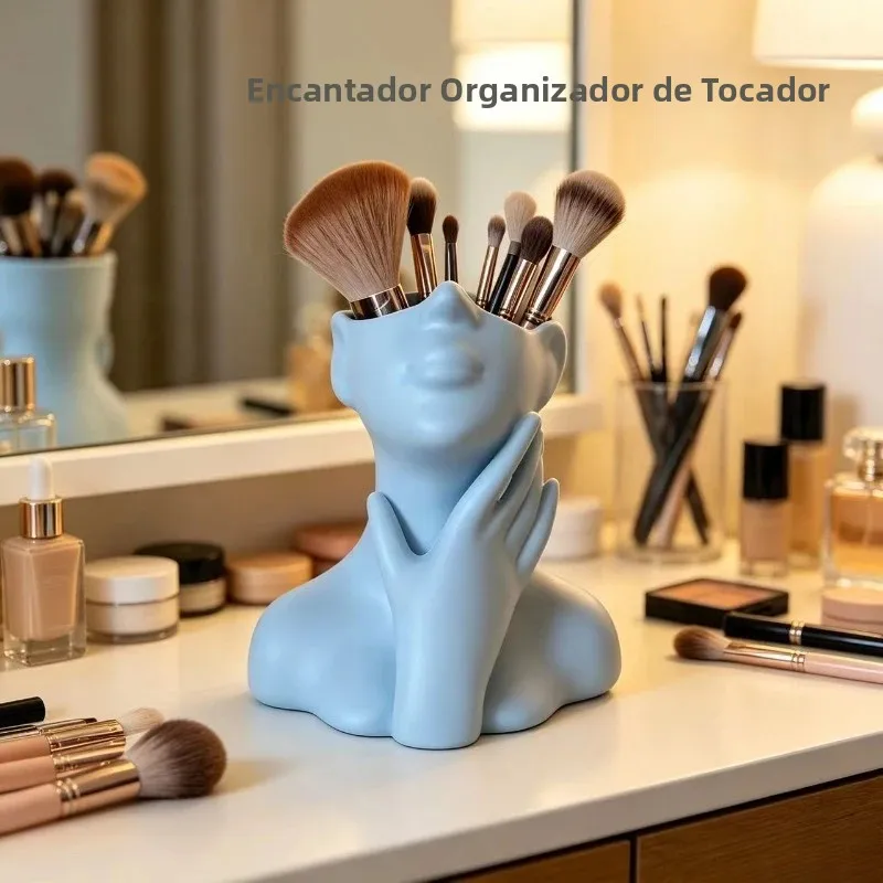 Organizador multifunción escritorio con soporte bolígrafos y cosméticos - imagen 5