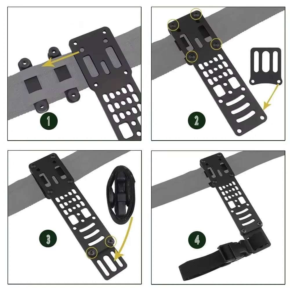 Adaptador de pierna táctico para pistola Airsoft con QLS metálico - imagen 5