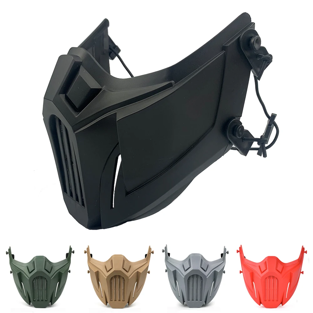 Máscara táctica media cara airsoft paintball – Transpirable protección facial