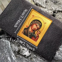 Parche Virgen de Kazán ortodoxo con velcro para mochila y ropa