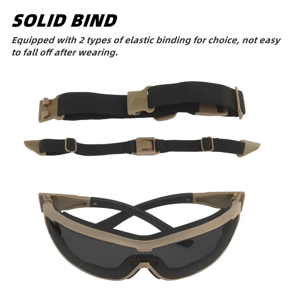 Gafas tácticas Airsoft: protección ocular antiimpactos UV - imagen 4