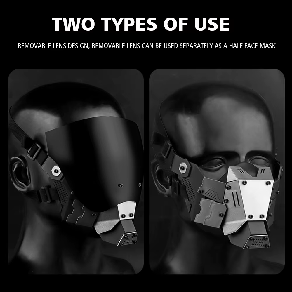 Máscara táctica Airsoft con protección facial antiniebla - imagen 2