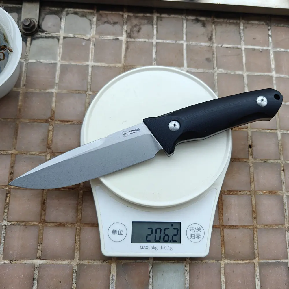 DICORIA BlackGlory cuchillo fijo EDC G10 para camping y supervivencia - imagen 4