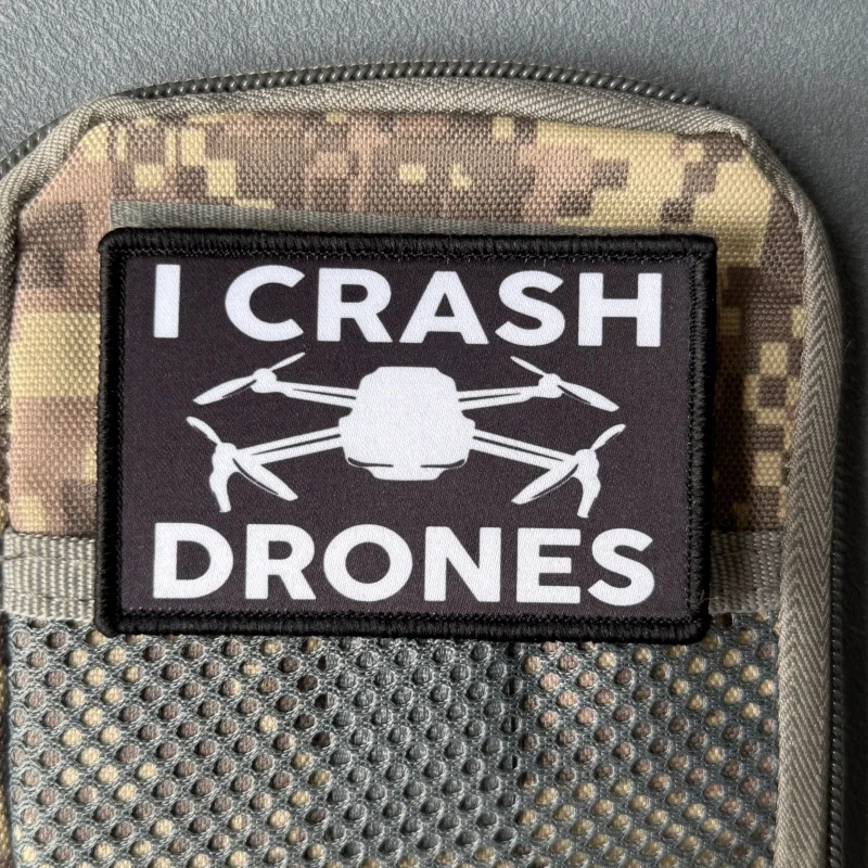 Parche táctico I Crash Drone con cierre de gancho y bucle - imagen 2
