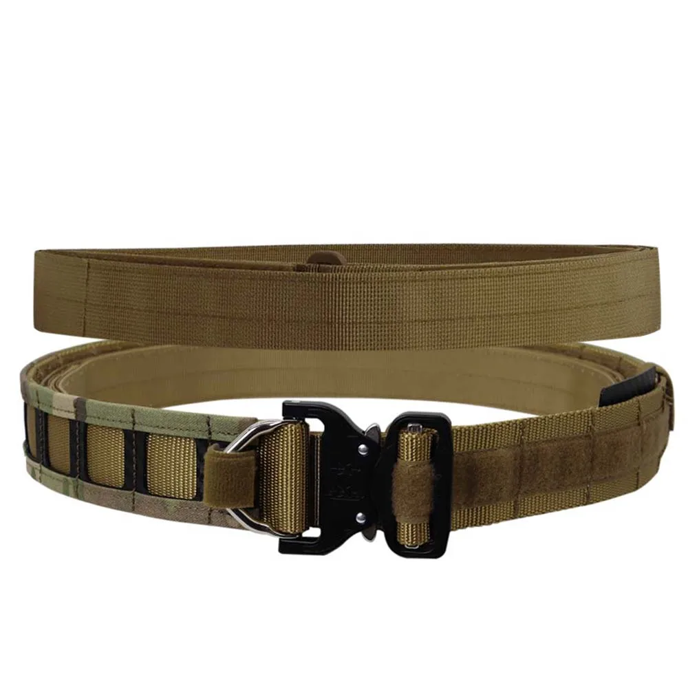 Cinturón táctico MOLLE con hebilla liberación rápida para caza - imagen 3