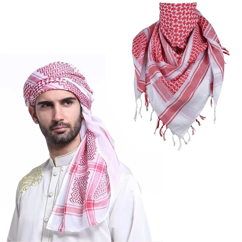 Khaifiyah turbante musulmán a cuadros – gorro de oración hombre - imagen 3