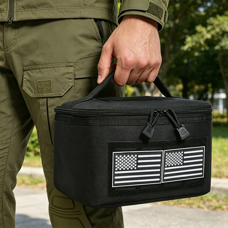 Bolso táctico para exterior de nailon con compartimentos desmontables - imagen 3