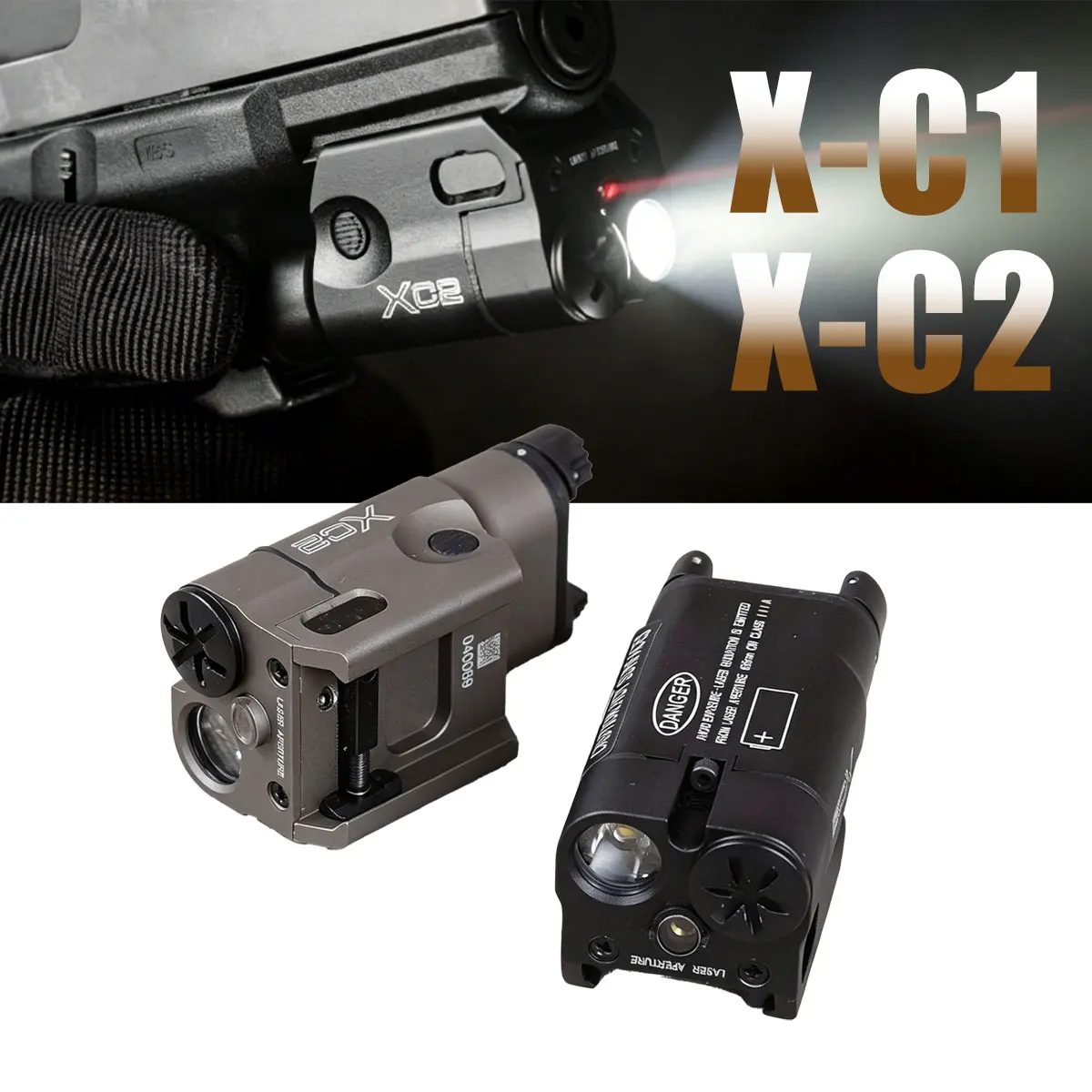 SureFire Linterna táctica X-C-1/X-C-2 para pistola Picatinny - imagen 3