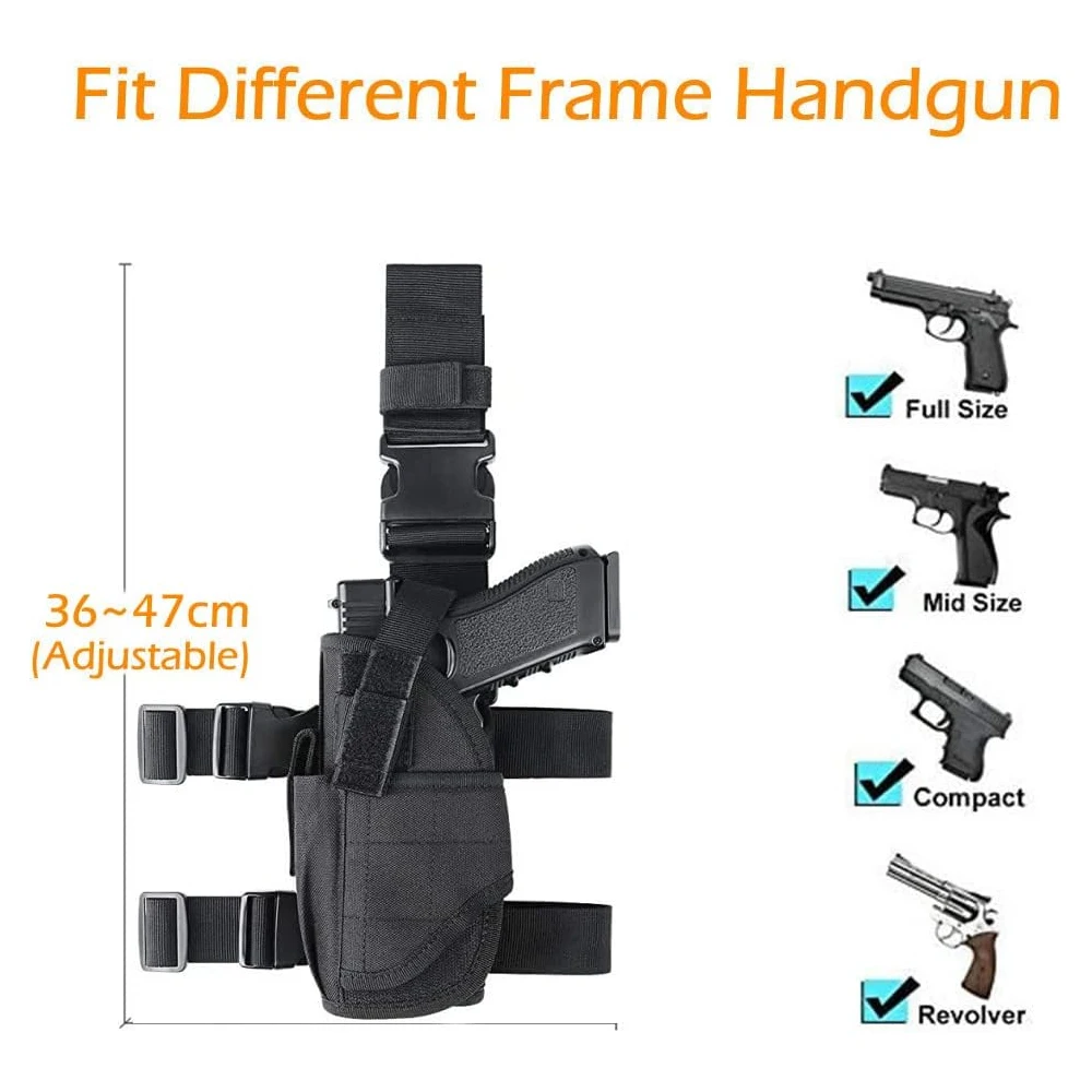 Funda táctica de muslo Oxford bolsillo ajustable pistola polivalente - imagen 5