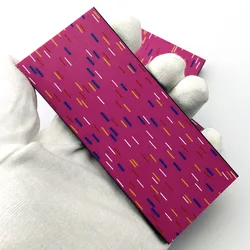 Lámina G10 Donut rosa damasco para mango cuchillo táctico