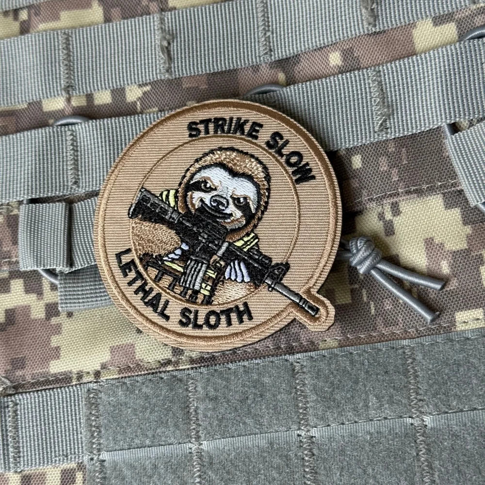 Parche táctico Strike Slow Morale para mochila velcro gancho-bucle - imagen 4