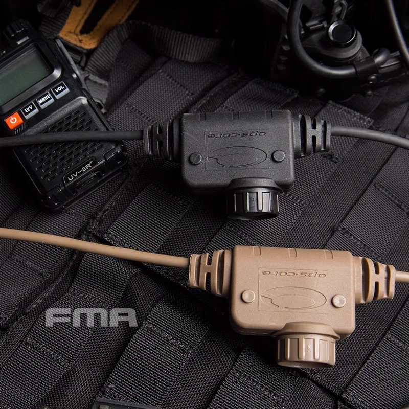 FMA botón PTT para auriculares tácticos con conector de pines - imagen 4