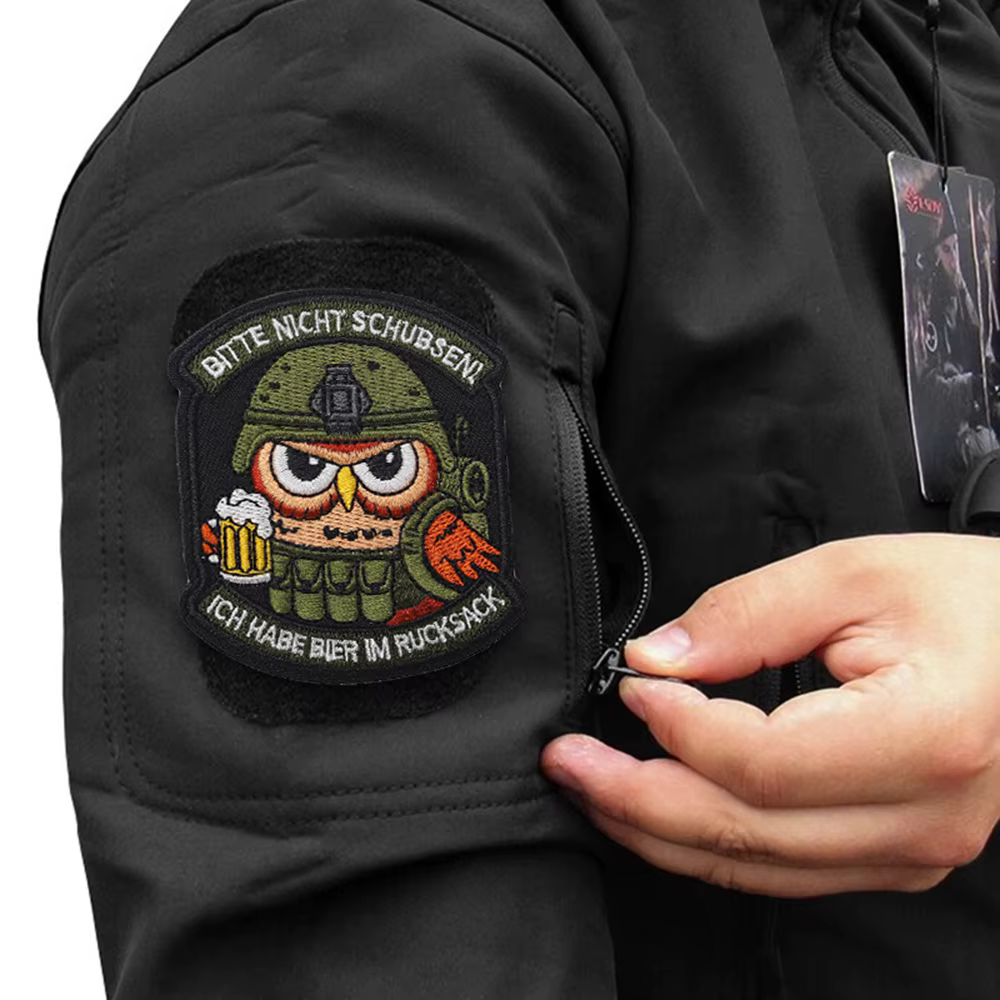 Parche militar bordado con velcro para mochila táctica - imagen 5